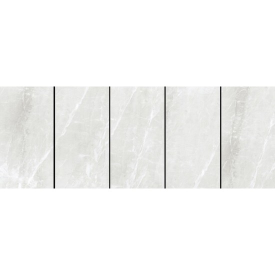 Πλακάκι Serena Gris 60Χ120 Ανοιχτό Γκρι Rettificato Τύπου Μαρμάρου Γυαλιστερό